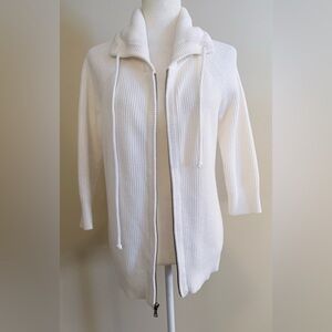 Talbots Cream Knit Cotton Sweater